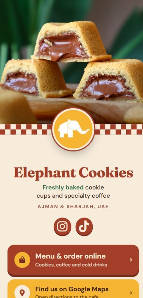 Elephant Cookies bio page